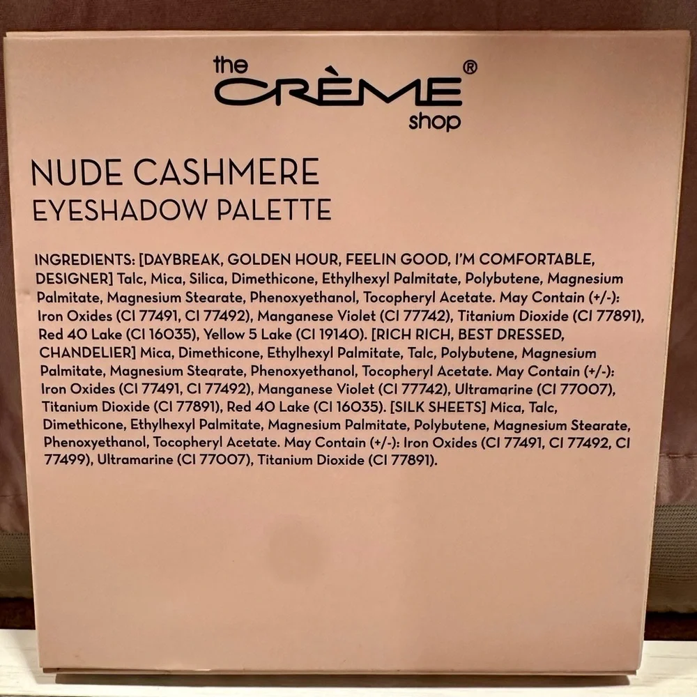 The Crème Shop Nude Cashmere Eyeshadow Palette